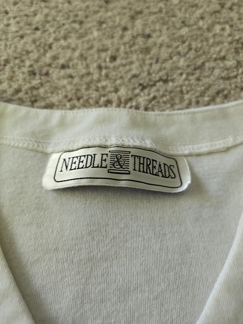 Needle & Thread White Flamingo Button-Front Top - Picture 5 of 9